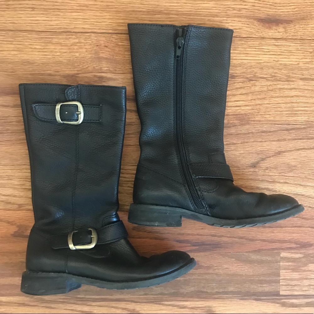 Girl Nordstrom Leather Boots 11.5